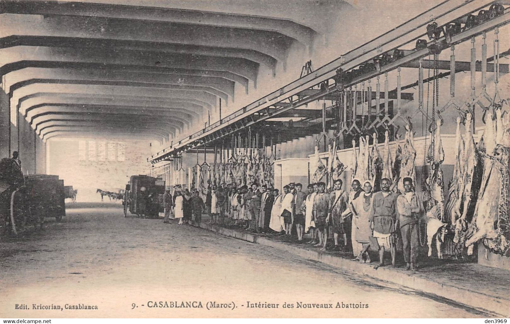 Maroc - CASABLANCA - Intérieur Des Nouveaux Abattoirs - Ecrit 1924 (2 Scans) - Casablanca