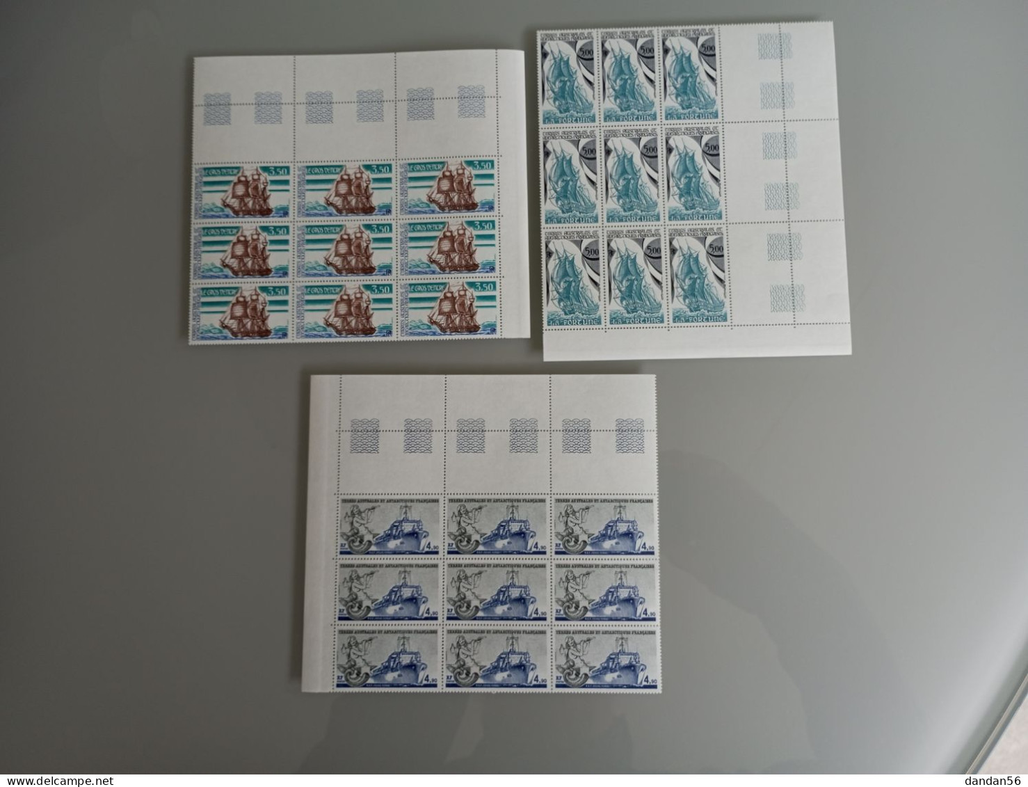 TAAF FSAT 1988 Yvert 135/7 ** MNH X 9   Cote 58.50 €  Bateaux Ships Je Liquide - Unused Stamps