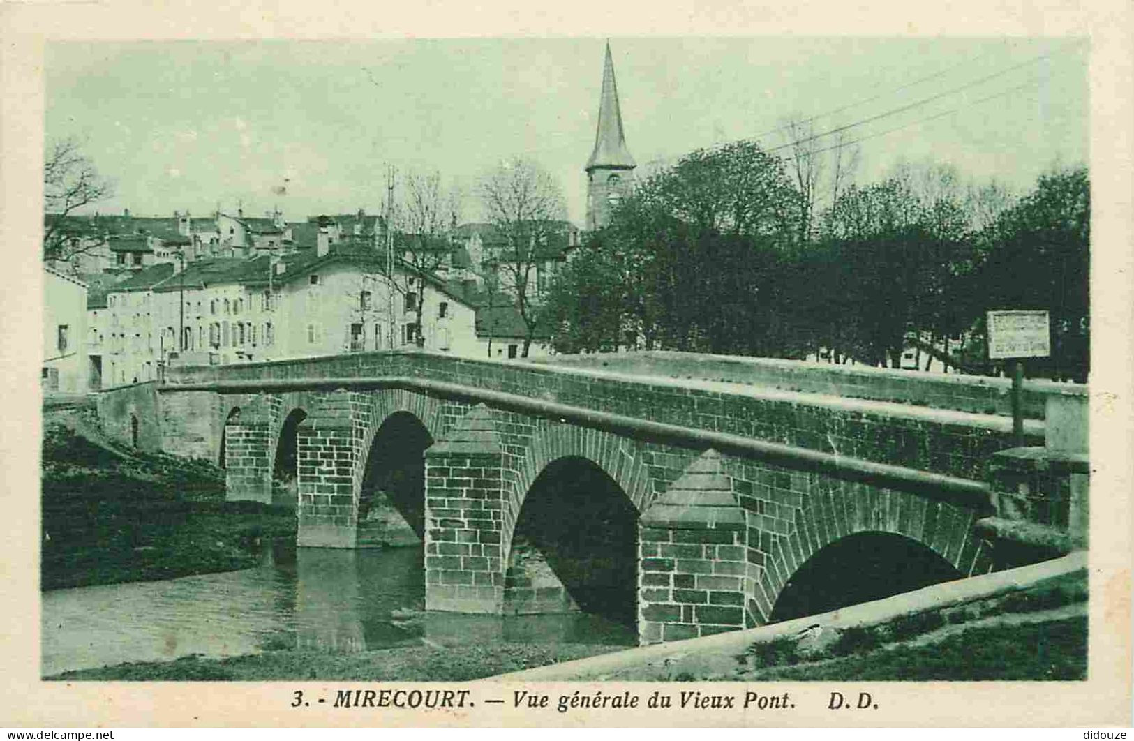 88 - Mirecourt - Vue Générale Du Vieux Pont - Correspondance - CPA - Voir Scans Recto-Verso - Mirecourt
