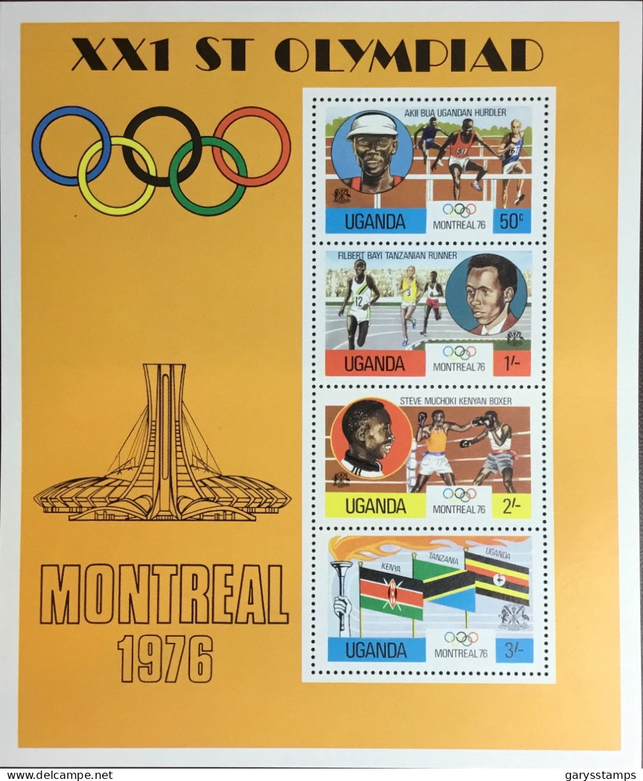 Uganda 1976 Olympic Games Minisheet MNH - Uganda (1962-...)