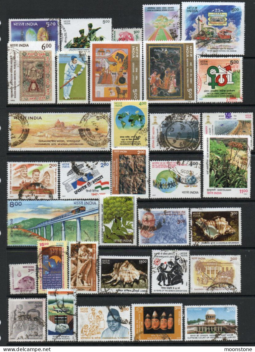 India 1990-9 Collection Of Used Stamps (77), SG Cat. Value £100+, SG Various - Colecciones & Series