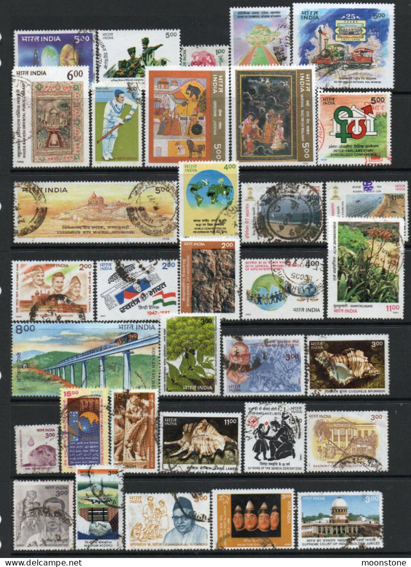India 1990-9 Collection Of Used Stamps (77), SG Cat. Value £100+, SG Various - Lots & Serien