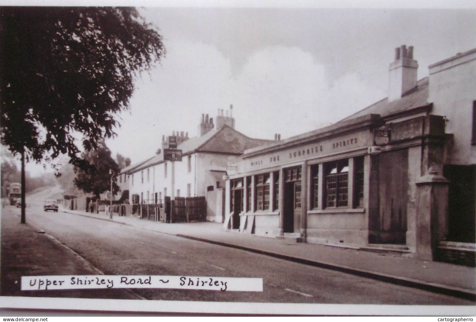 South London Croydon Continental Size 10 X 14 Cm Repro Photo Shirley Upper Shirley Road - Europa