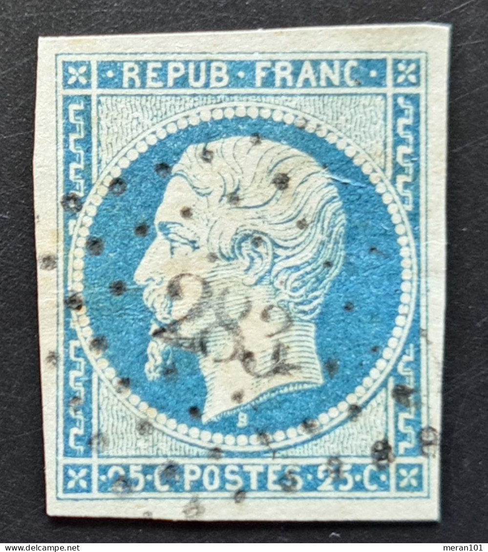 Frankreich 1852, Mi 9b Dunkelblau Gestempelt - 1852 Louis-Napoleon