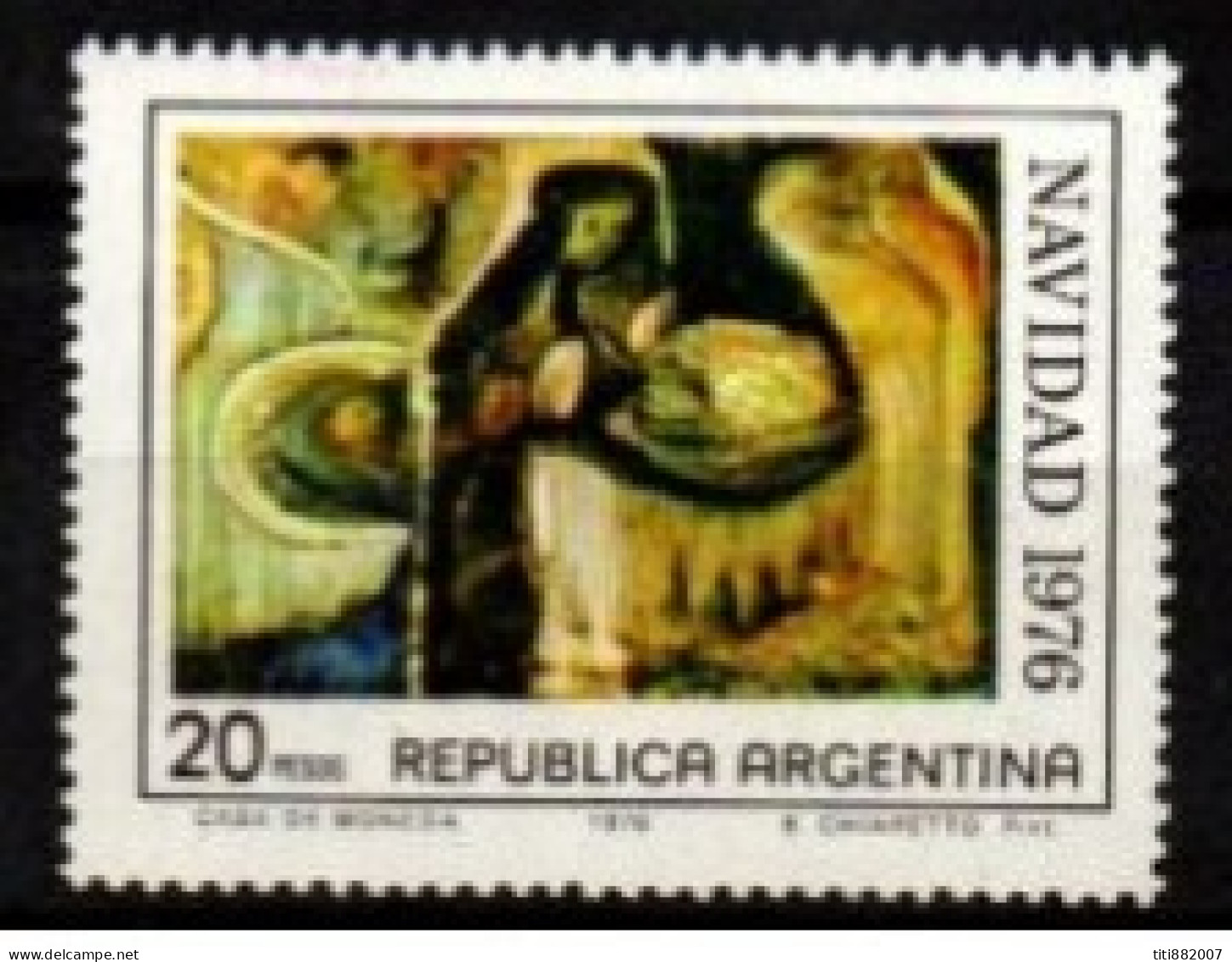 ARGENTINE  -   1976 .  Peinture /  Nativité - Neufs