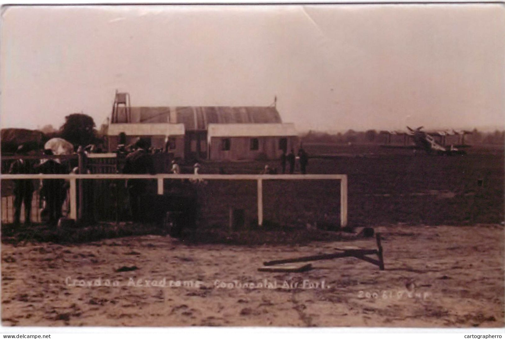 South London Croydon Continental Size 10 X 14 Cm Repro Photo Croydon Aerodrome - Europe