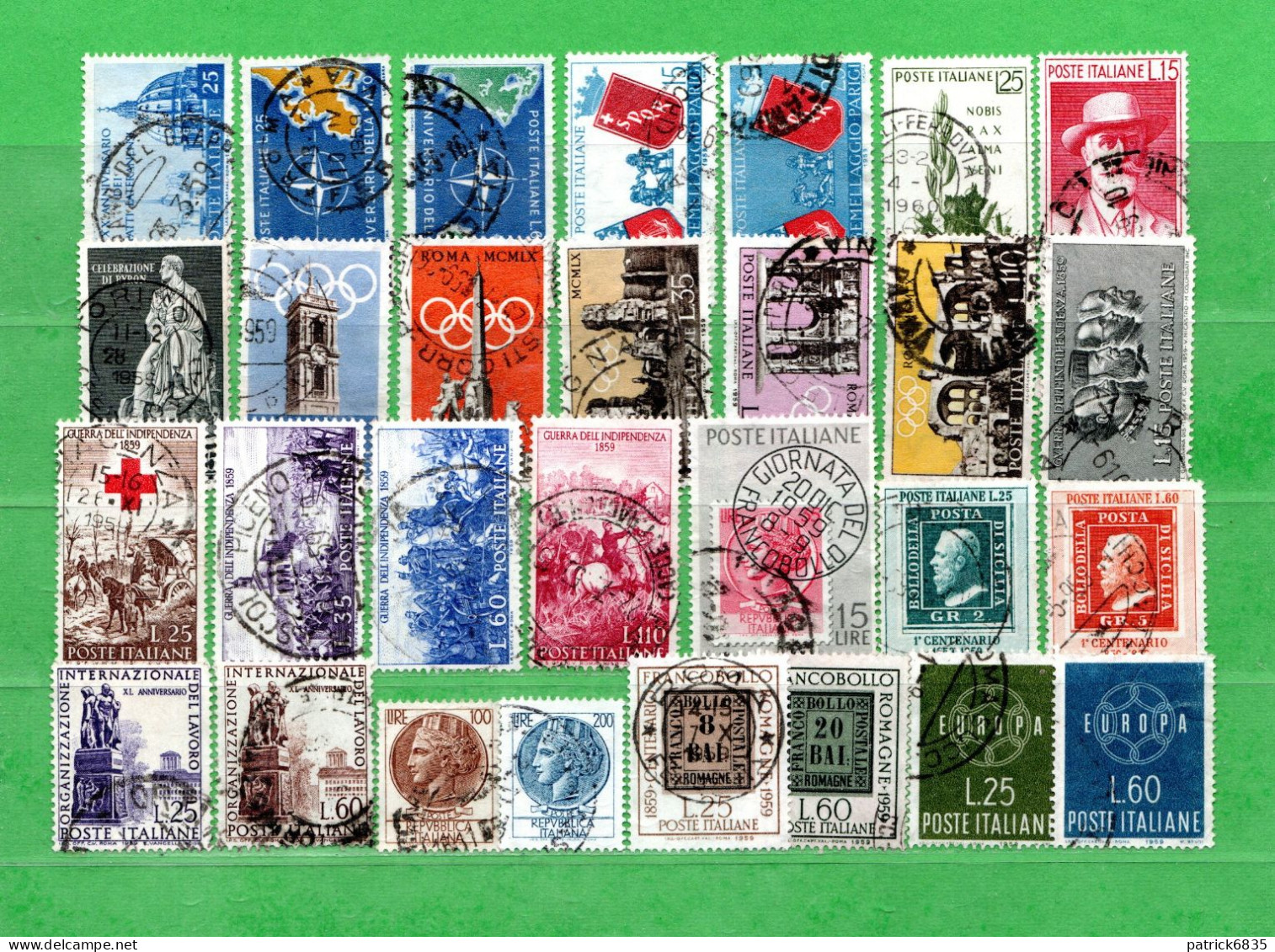 ITALIA°- 1959 - Annata Completa. 29 Valori.  USATI. - Annate Complete