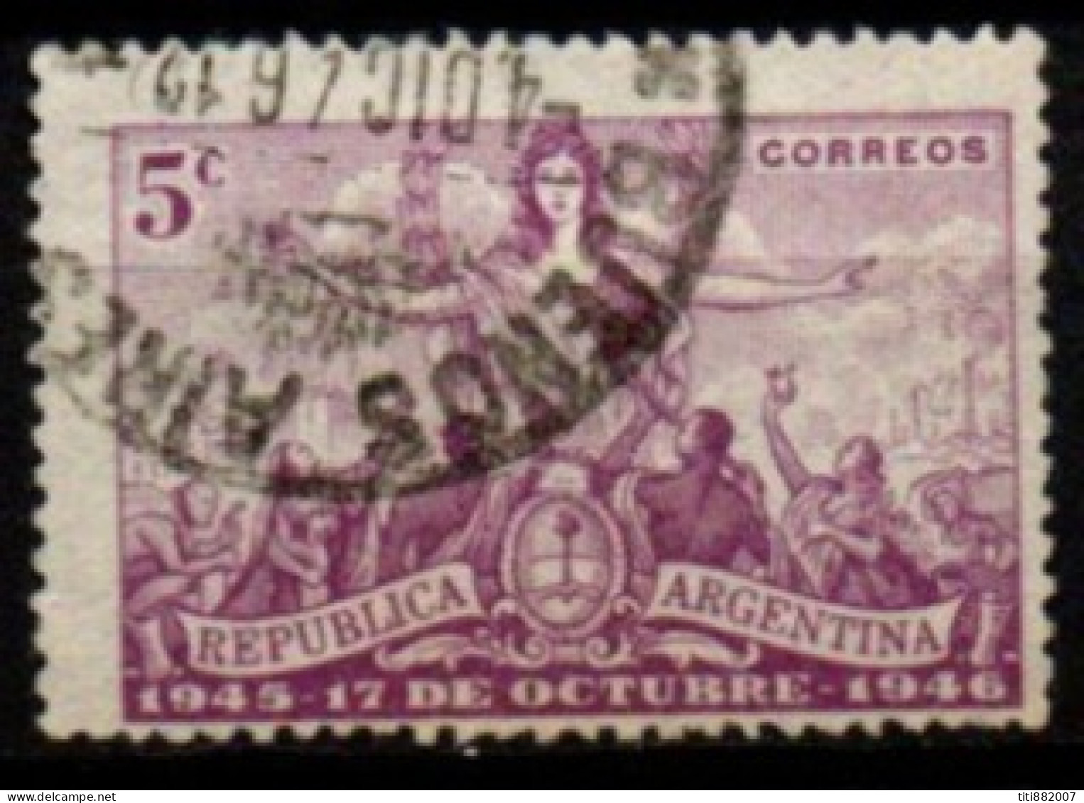 ARGENTINE  -   1946 .  Y&T N° 477 Oblitéré. - Usados