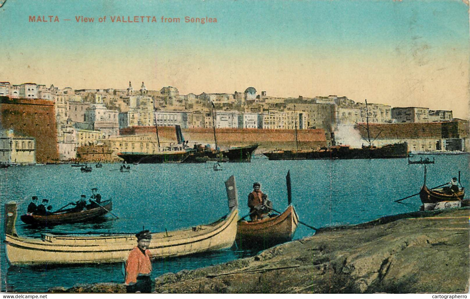 Malta Valetta From Senglea - Malte