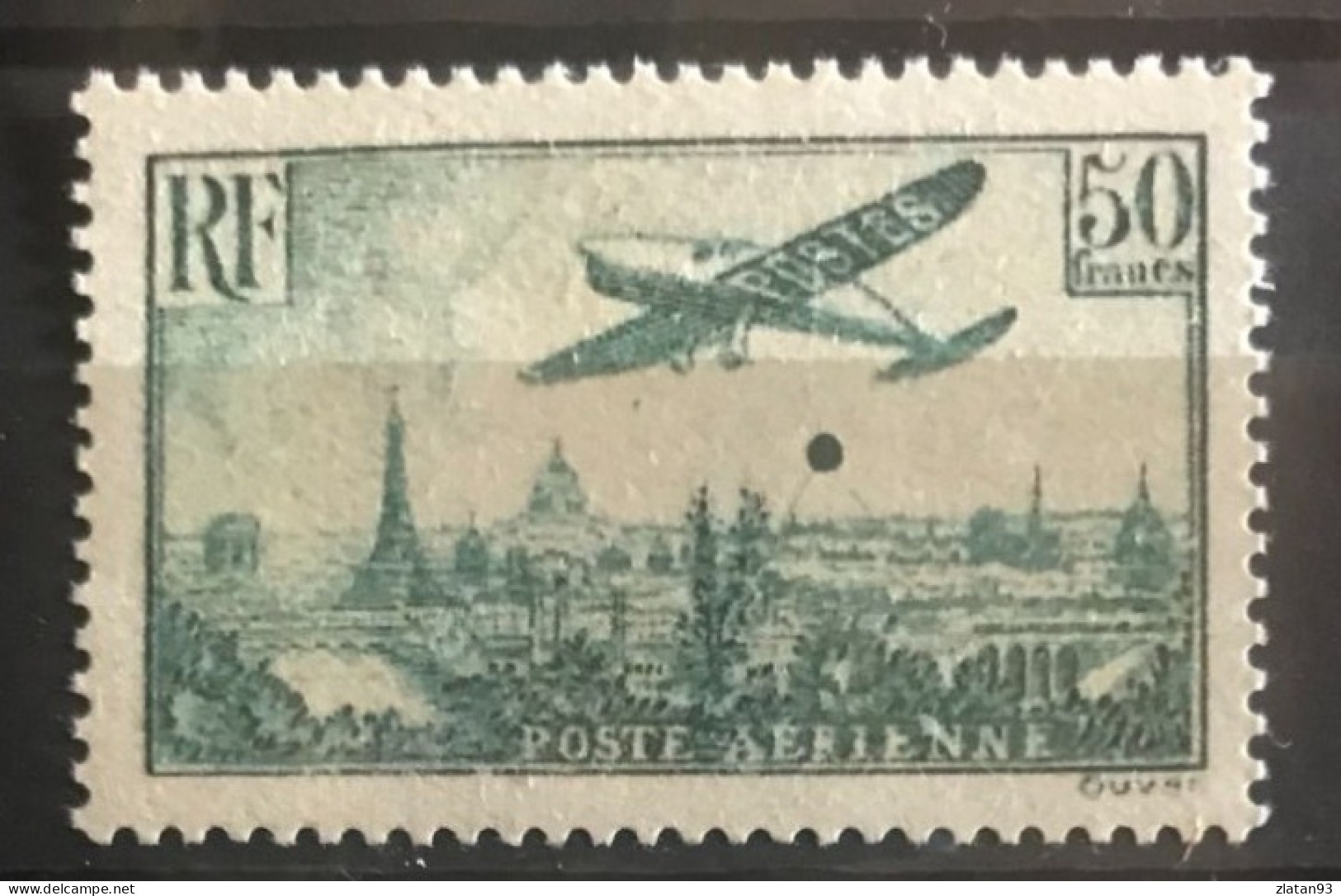 POSTE AERIENNE N°14 50F Vert NEUF** (REPRODUCTION) - 1927-1959 Nuevos