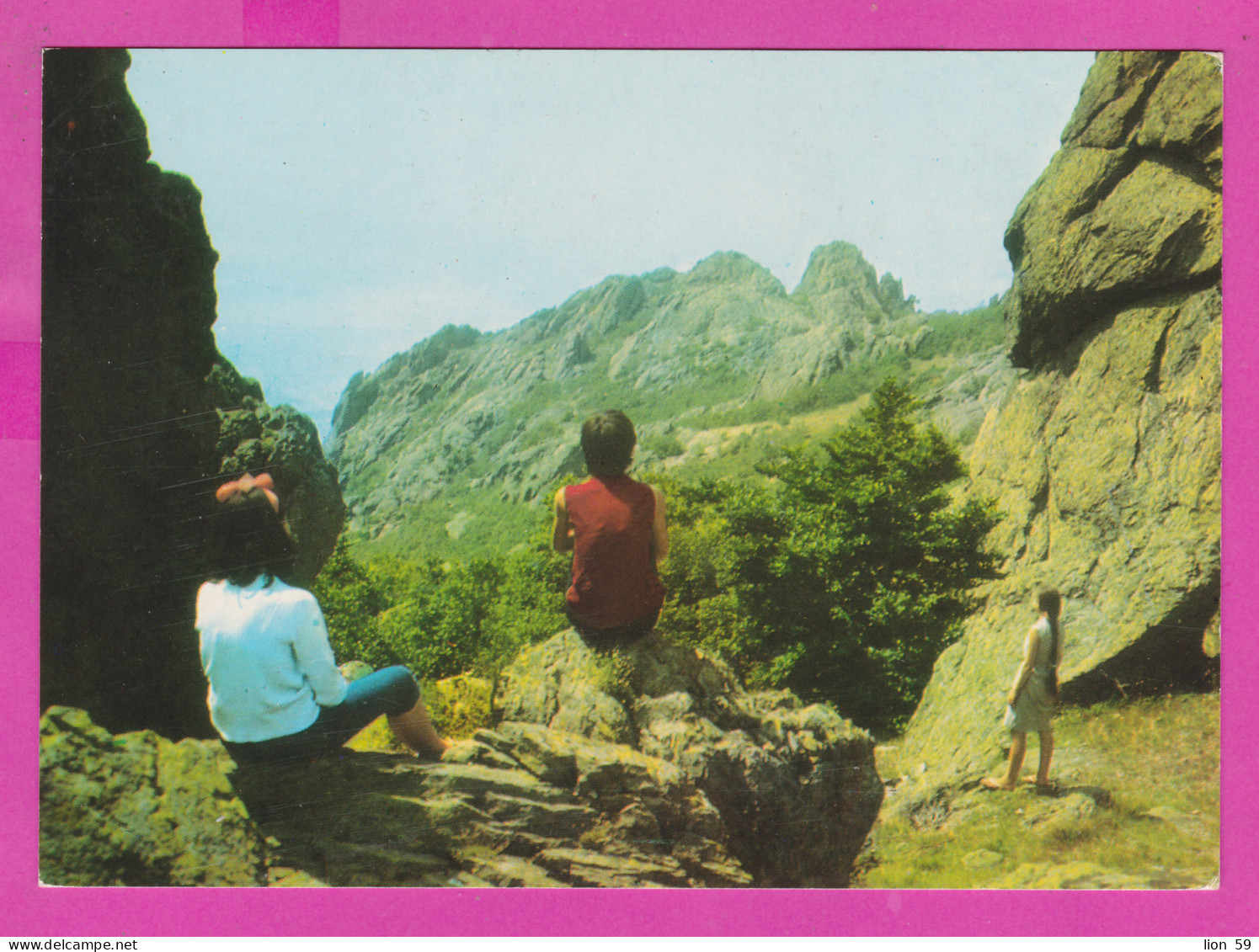 310908 / Bulgaria - Sliven - The Rock Area "The Blue Stones" 2 Women Girl Long Hair 1973 PC Bulgarie Bulgarien  - Bulgaria