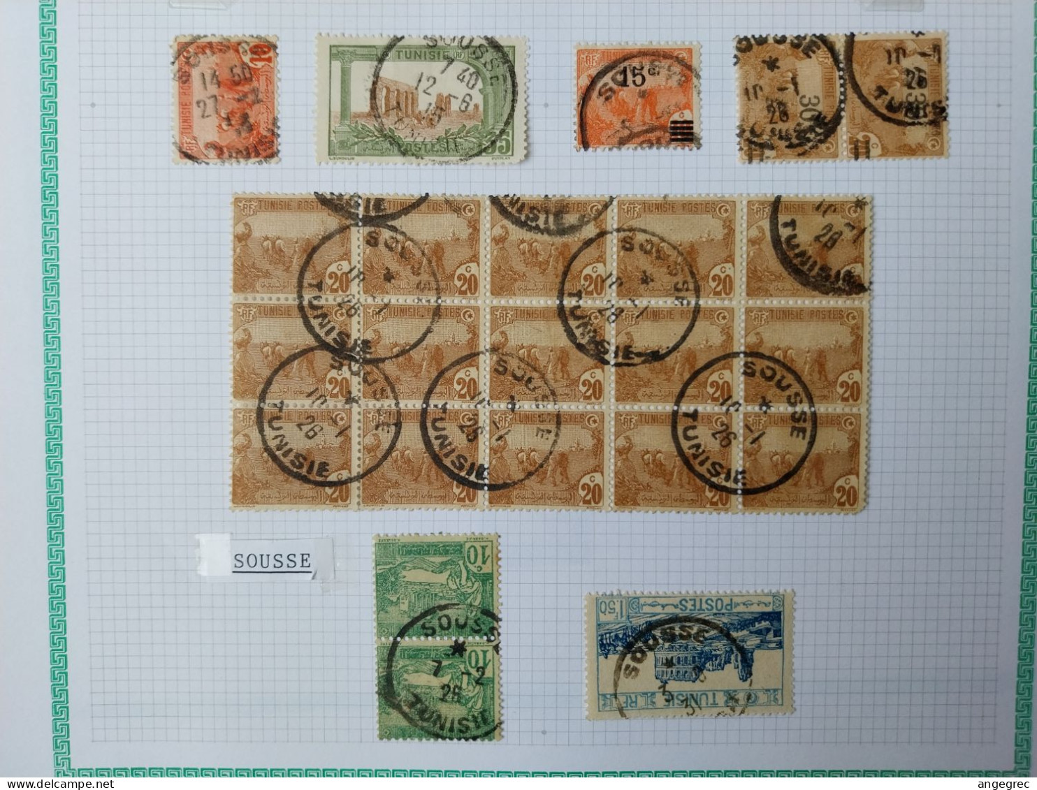 Tunisie Lot Timbre Oblitération Choisies  Sousse    Voir Scan - Used Stamps