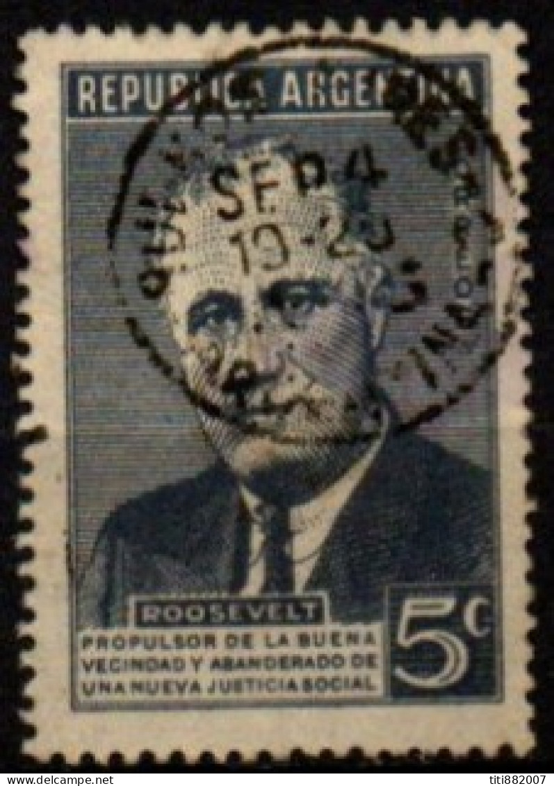 ARGENTINE  -   1946 .  Président  Roosevelt ,oblitéré. - Used Stamps