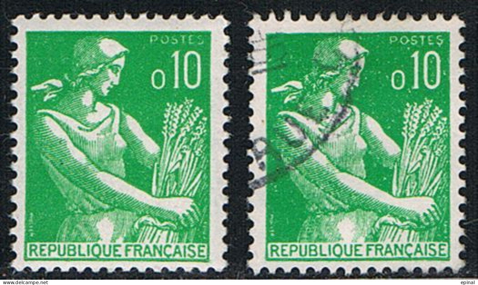 FRANCE : N° 1231 ** Et Oblitéré (Type Moissonneuse) - PRIX FIXE - - Ongebruikt