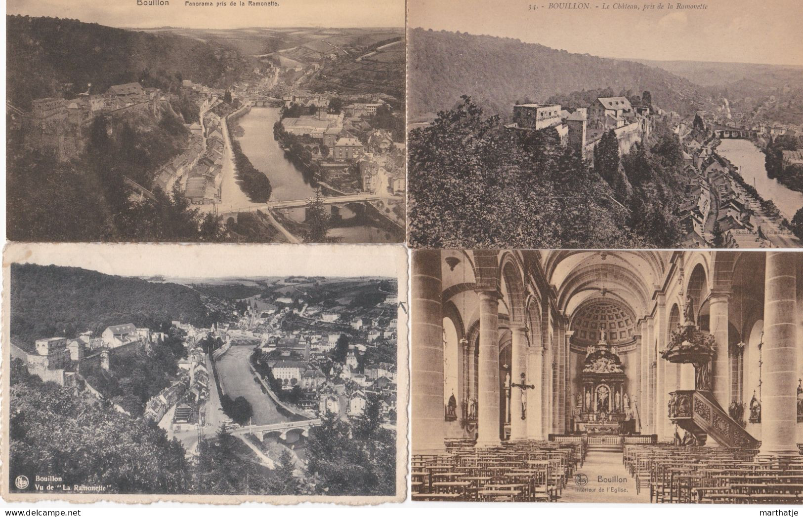 39 Cartes Postales De Bouillon - Province Luxemburg - Belgique - Verzamelingen & Kavels