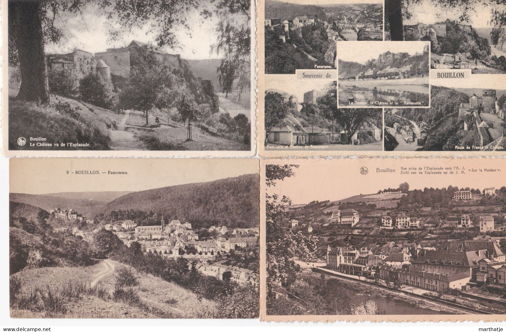 39 cartes postales de Bouillon - province Luxemburg - Belgique