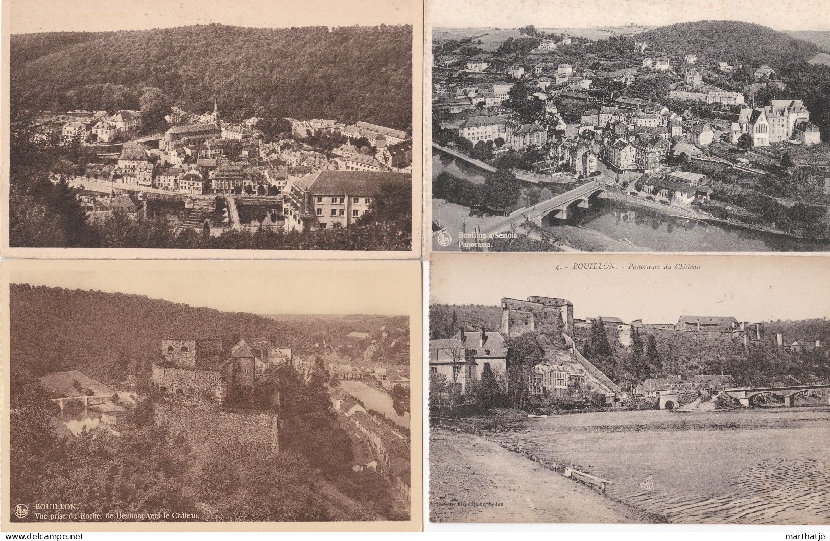 39 cartes postales de Bouillon - province Luxemburg - Belgique