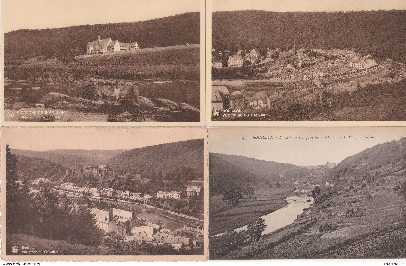 39 cartes postales de Bouillon - province Luxemburg - Belgique