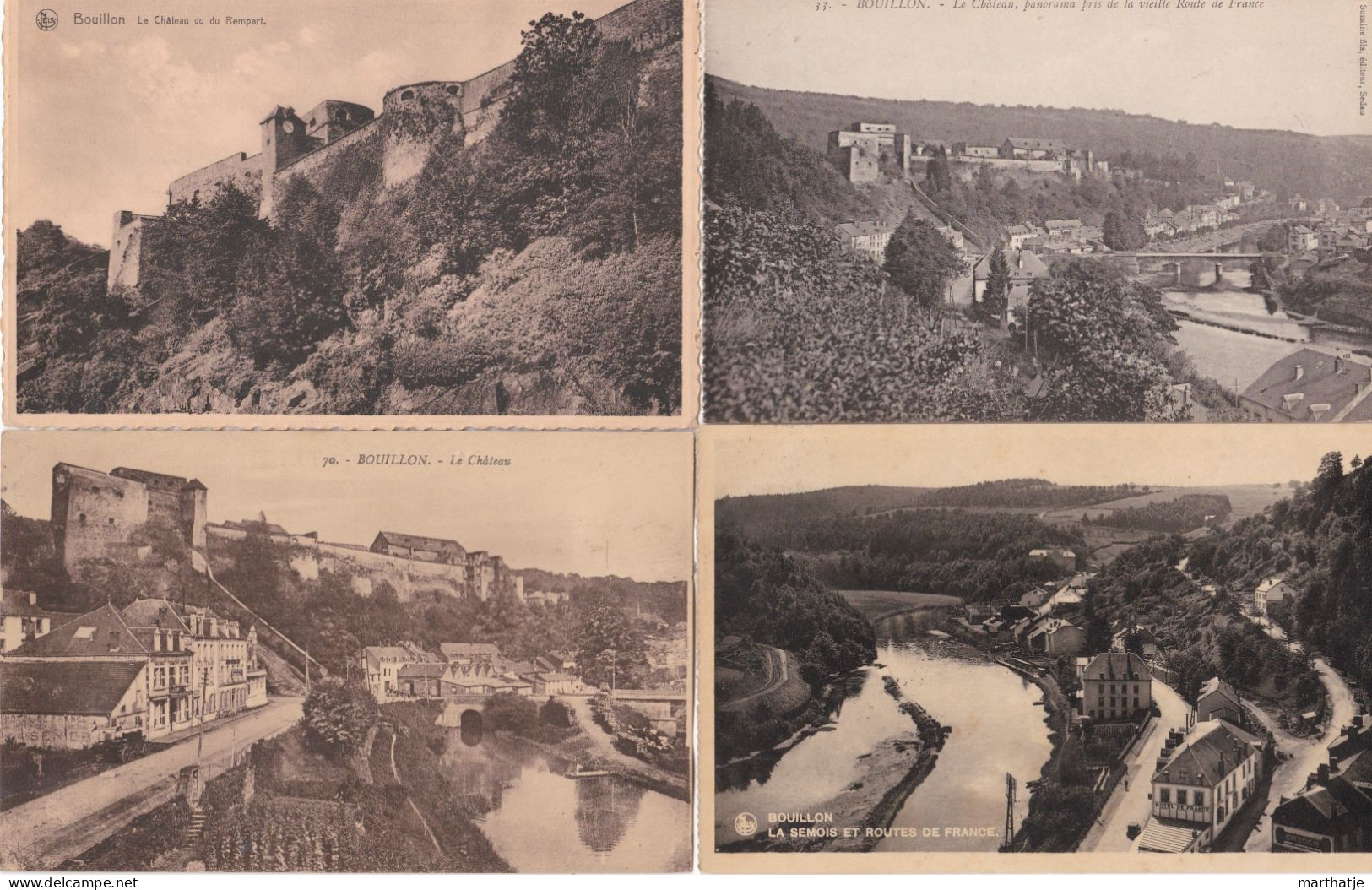 39 cartes postales de Bouillon - province Luxemburg - Belgique