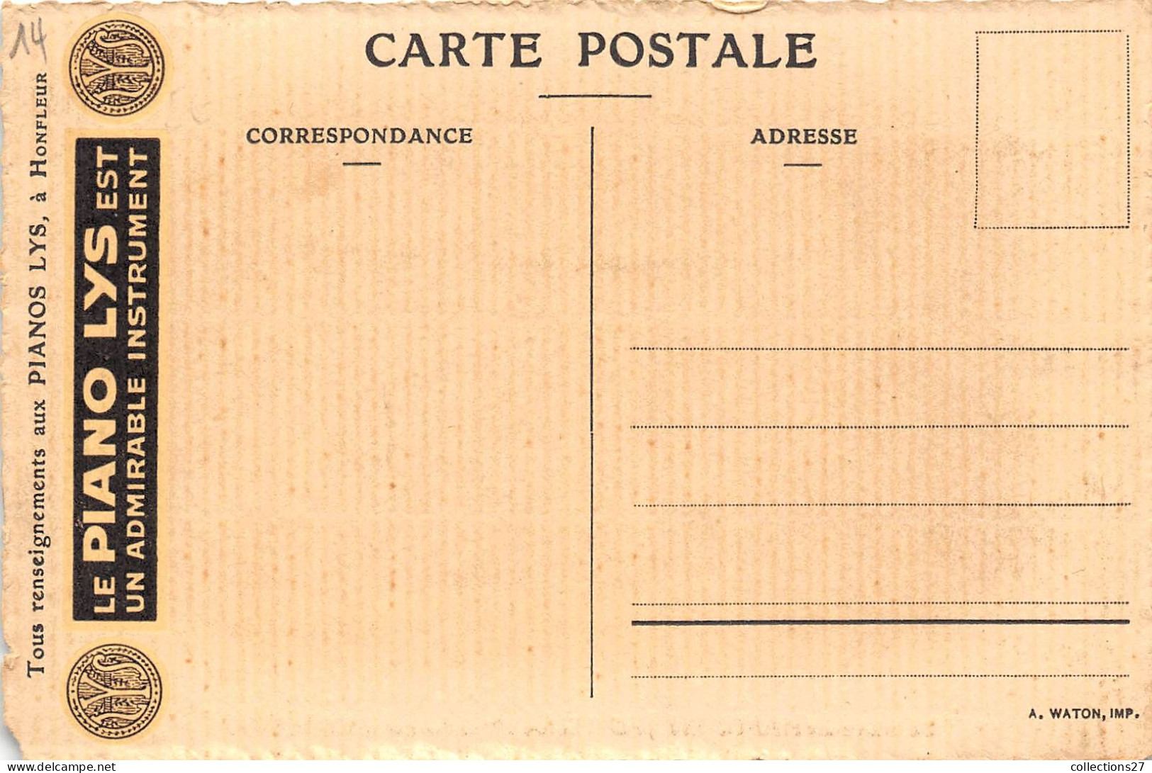 LOT DE 2000 CARTES POSTALES ANCIENNES DEPARTEMENT 14 ( CALVADOS ) QUELQUES EXEMPLES