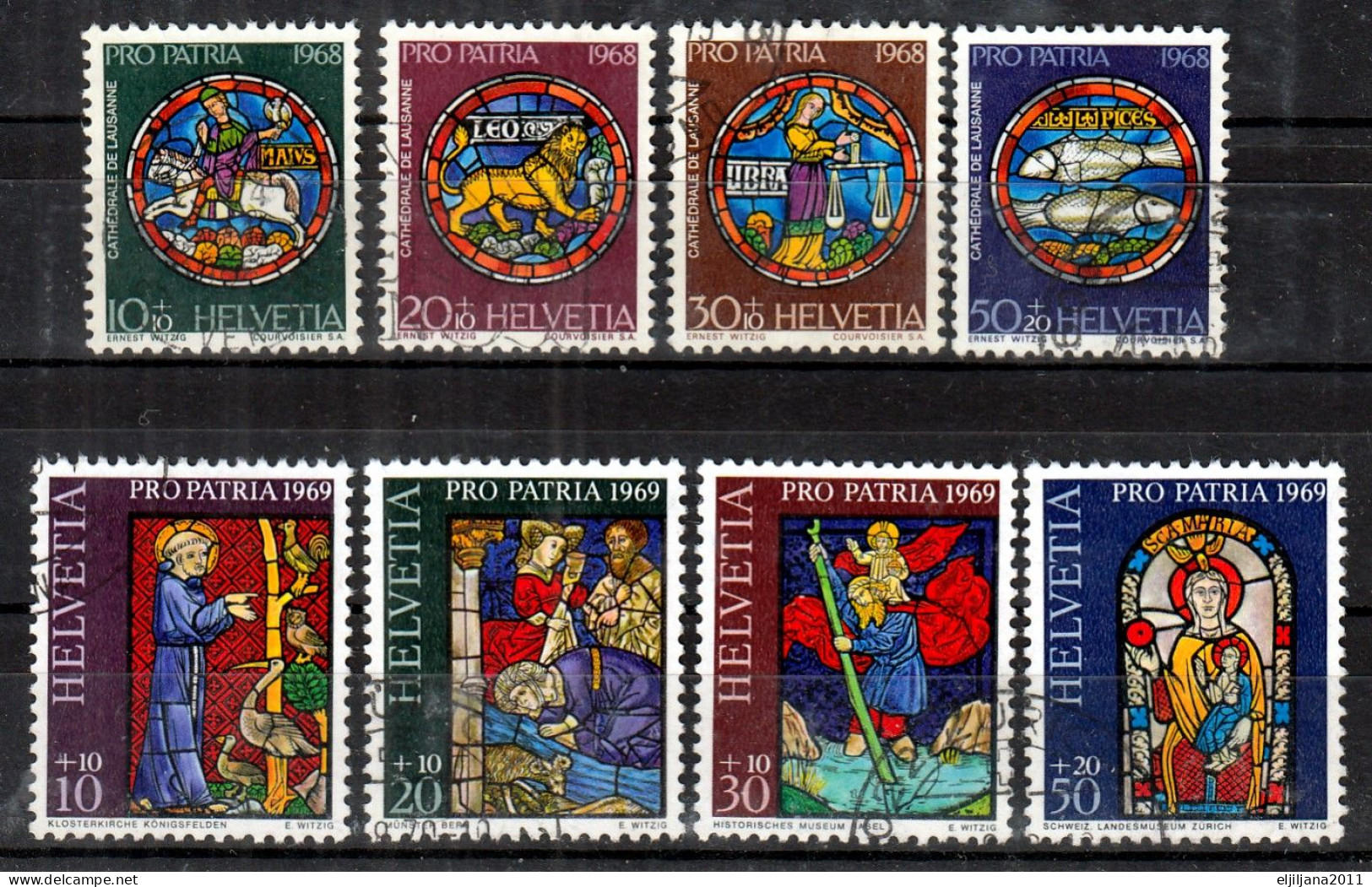 Switzerland / Helvetia / Schweiz / Suisse 1968 - 1971 ⁕ PRO PATRIA Mi.874/877, 902/905, 925-928, 949-952 ⁕ 16v Used - Oblitérés