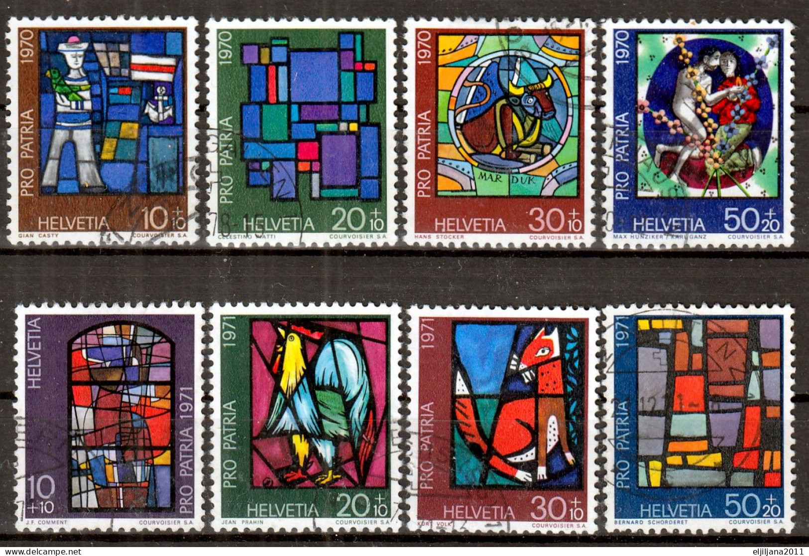 Switzerland / Helvetia / Schweiz / Suisse 1968 - 1971 ⁕ PRO PATRIA Mi.874/877, 902/905, 925-928, 949-952 ⁕ 16v Used - Used Stamps