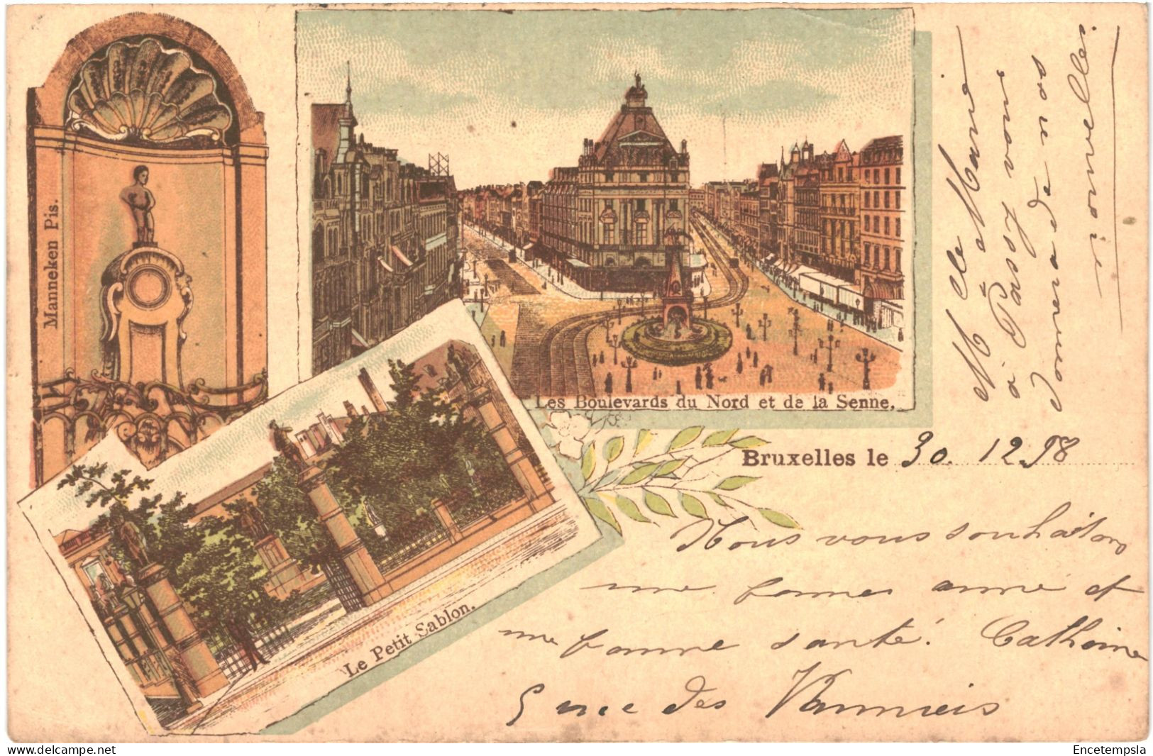 CPA Carte Postale Belgique  Bruxelles Multi Vues 1898    VM79690 - Multi-vues, Vues Panoramiques