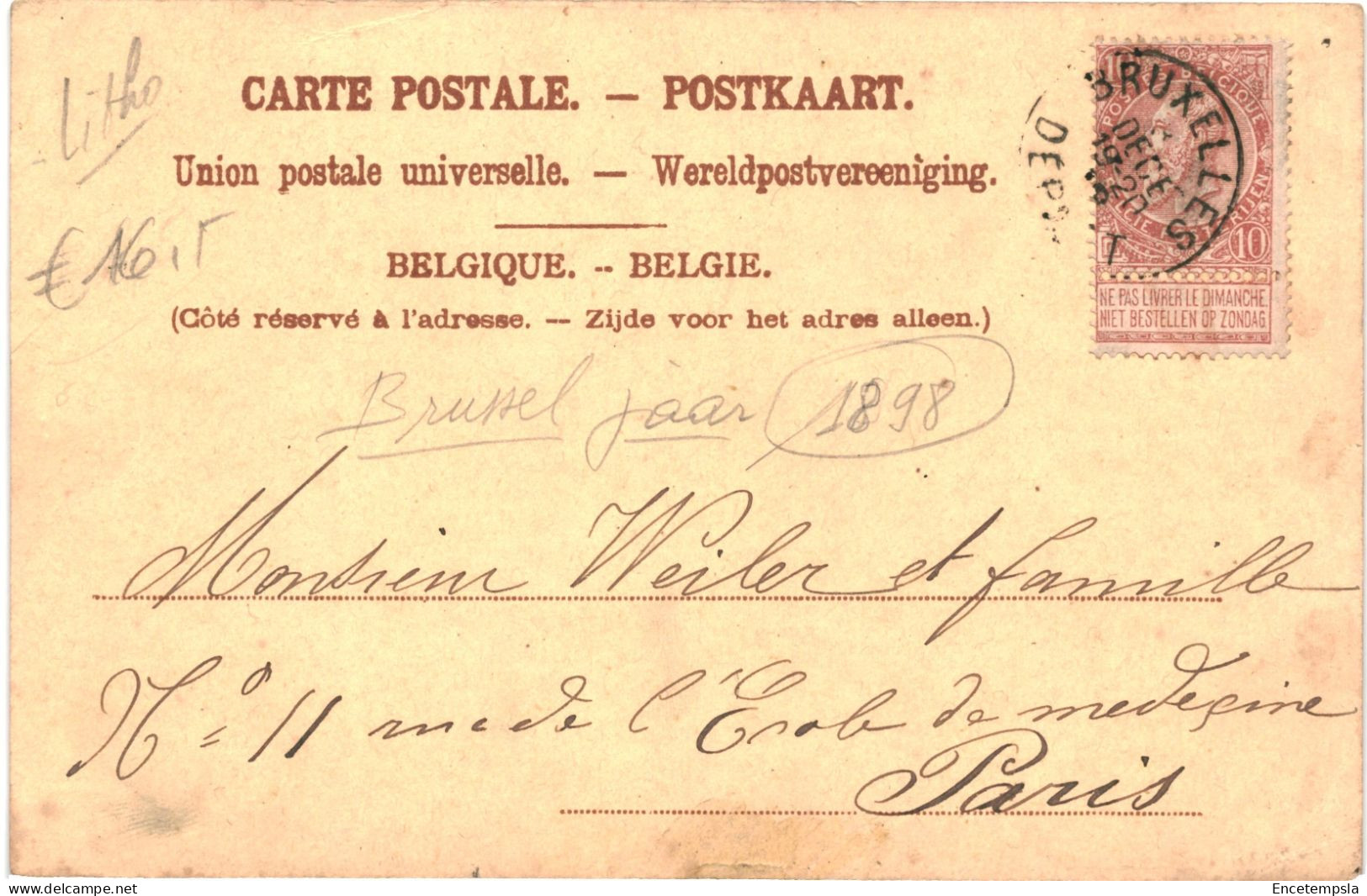 CPA Carte Postale Belgique  Bruxelles Multi Vues 1898    VM79690 - Multi-vues, Vues Panoramiques