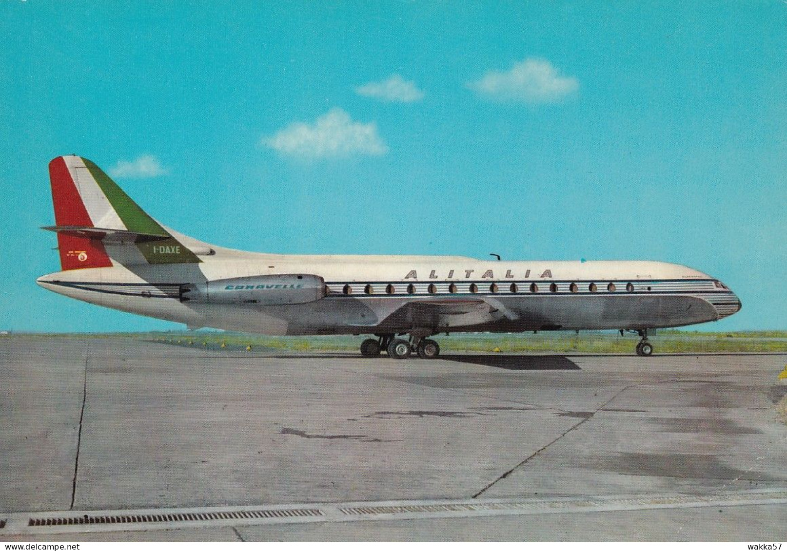 XK 698 - Cartolina Alitalia Aereo Caravelle - F.g. Non Vg. - 1946-....: Era Moderna