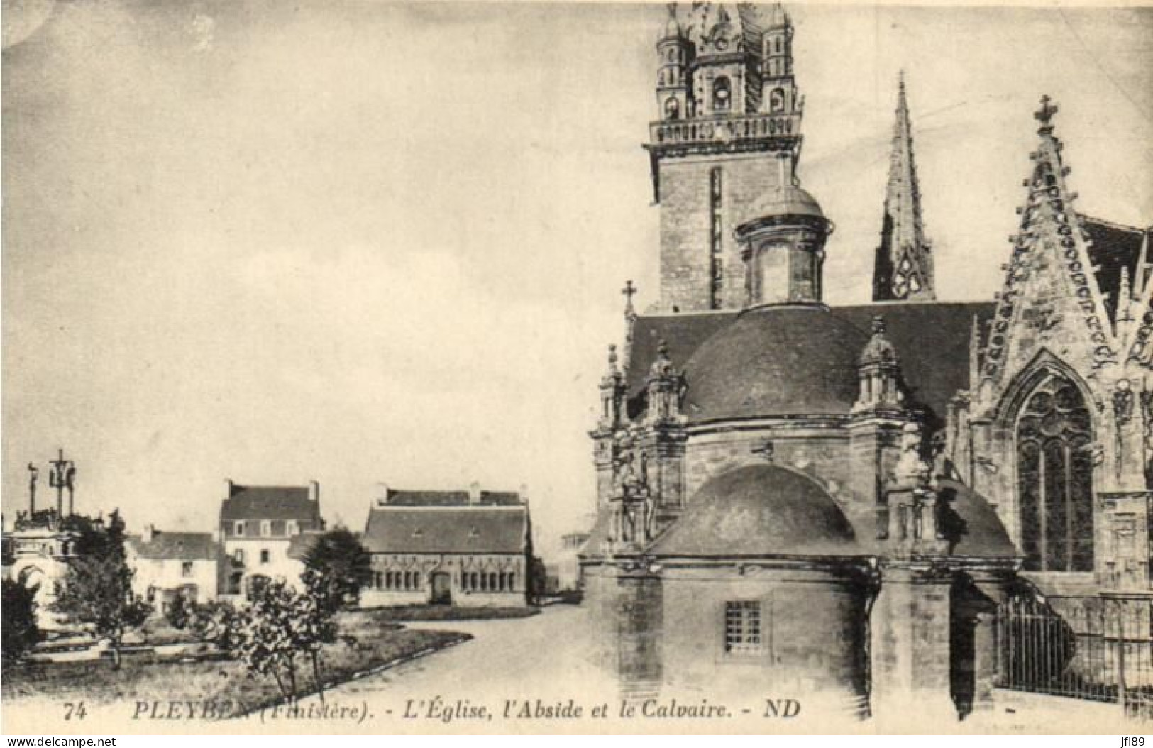29 - Finistère - Pleyben - L'Eglise, L'abside Et Le Calvaire - 6344 - Pleyben