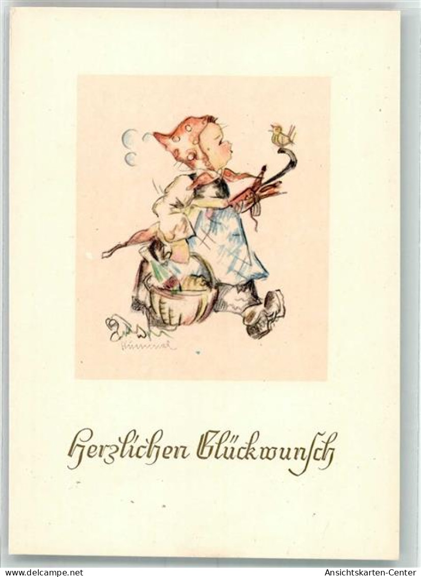 39797702 - Verlag Emil Fink Nr. 654 Unser Festlied Stimmt  Glueckwunsch  Kind Mit Regenschirm - Hummel