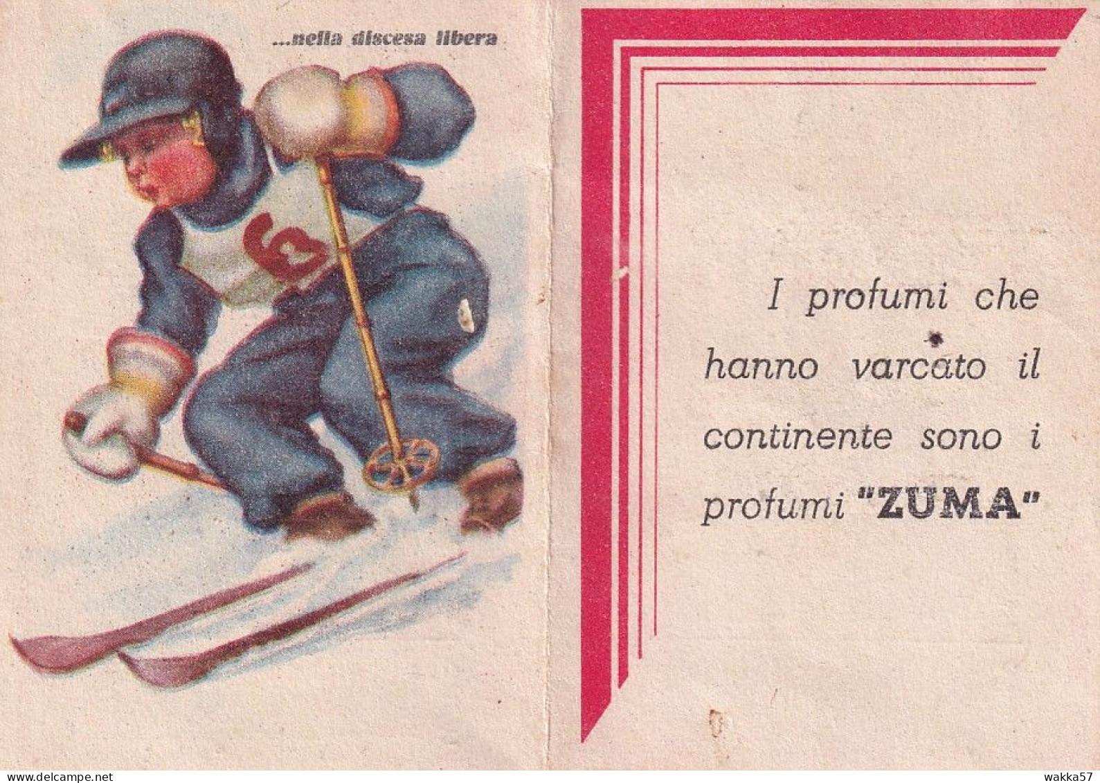 XK 699 - Calendarietto Semestrino 1947 Profumi Zuma Palermo - Kleinformat : 1941-60