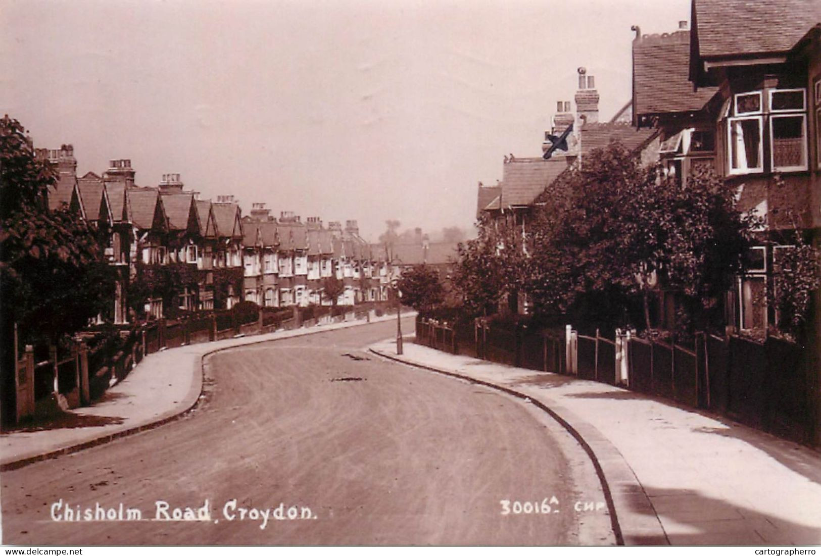 South London Croydon Continental Size 10 X 14 Cm Repro Photo Croydon Chisholm Road - Europa
