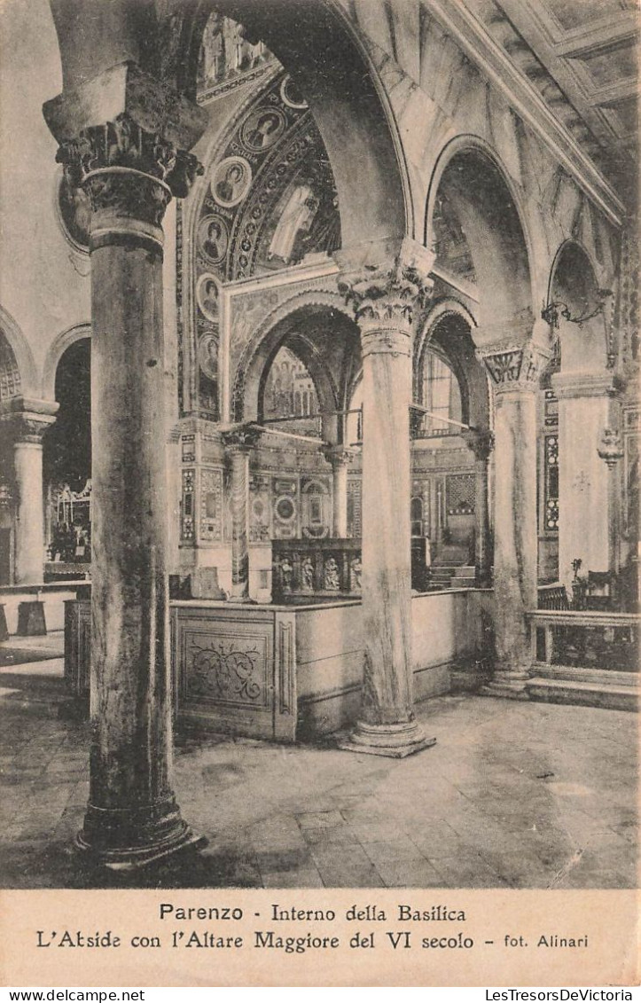 CROATIE - Parenzo - Interno Della Basilica - L'Abside Con L'Altare Maggiore De Vi Secolo - Carte Postale Ancienne - Croatie