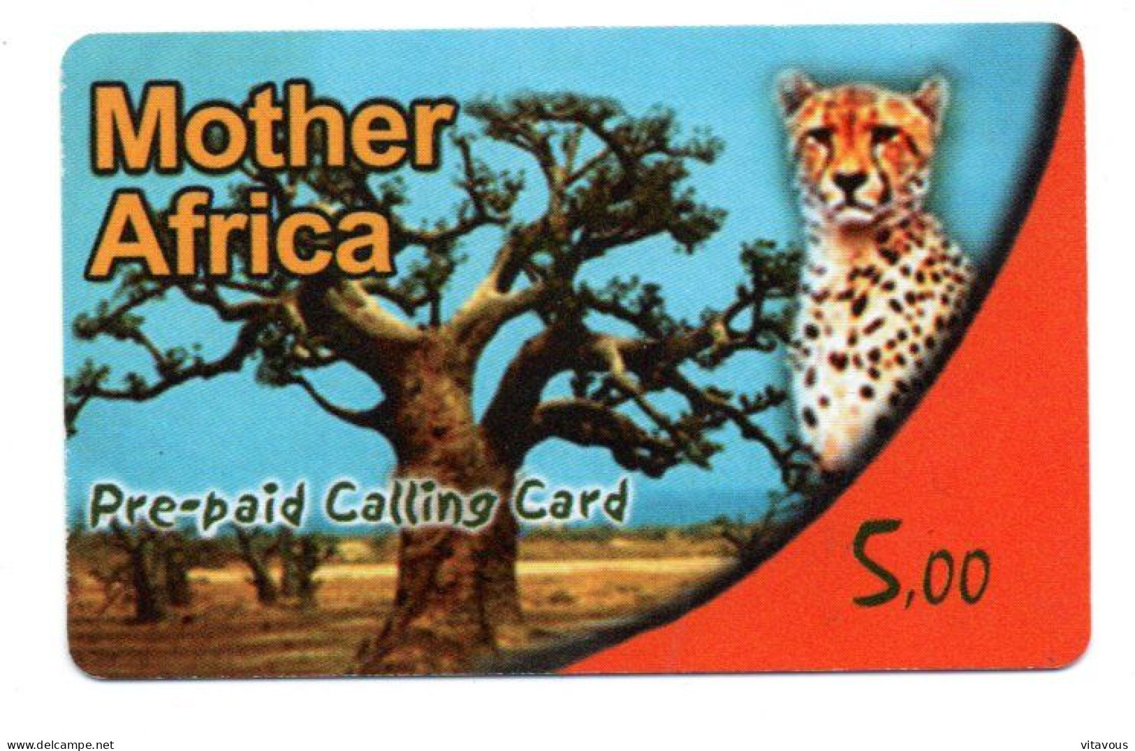 Mother Africa Carte Prépayée Italie Card  Karte (K 230) - Cartes GSM Prépayées & Recharges