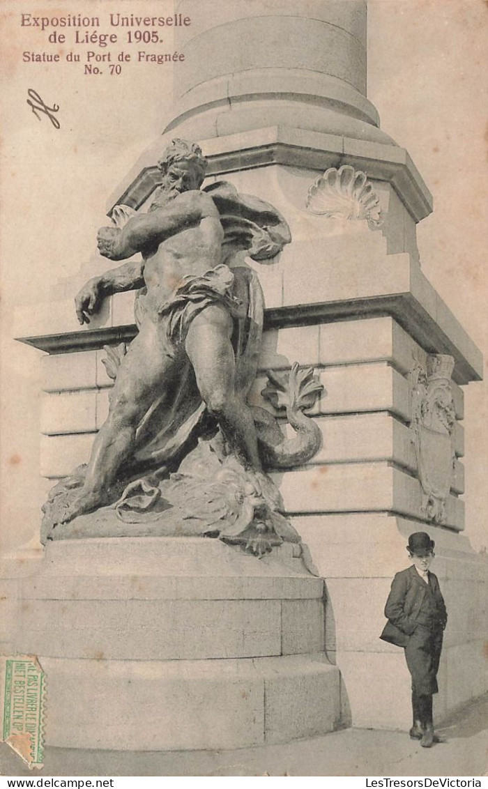 BELGIQUE - Exposition Universelle De Liège 1905 - Statue Du Port De Fragnée - Vue Générale - Carte Postale Ancienne - Liege