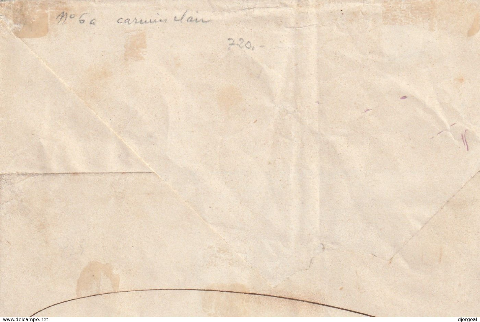 YVERT N° 6A SUR LETTRE - 1849-1850 Ceres