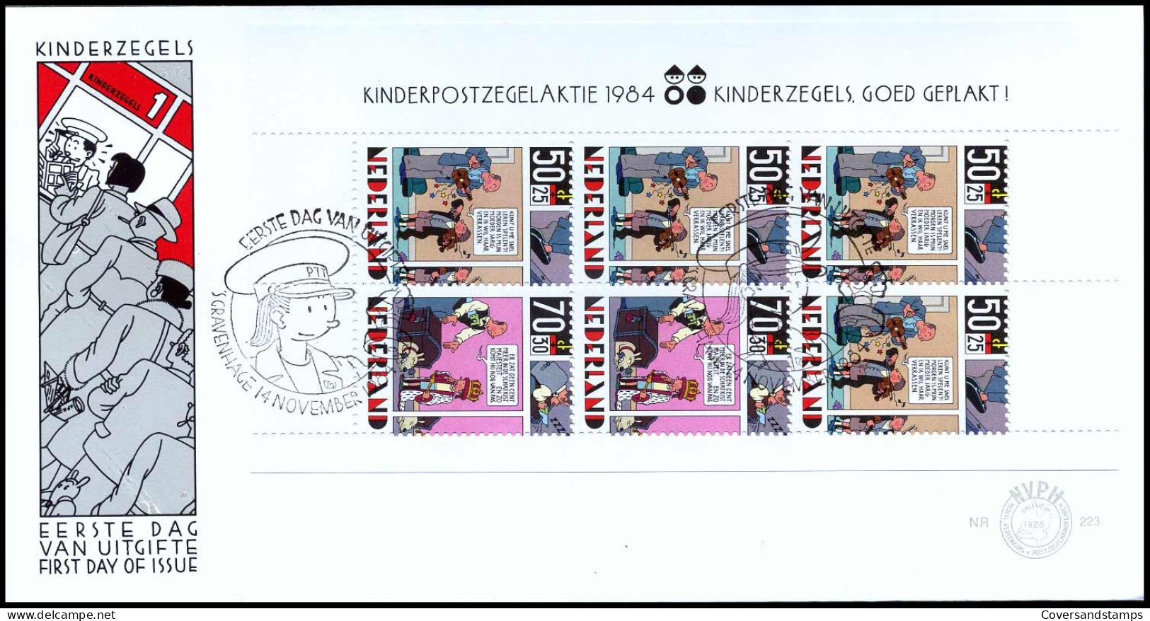 E223a - Zegel 1320 - Kinderzegels 1984 - Zonder Adres - FDC