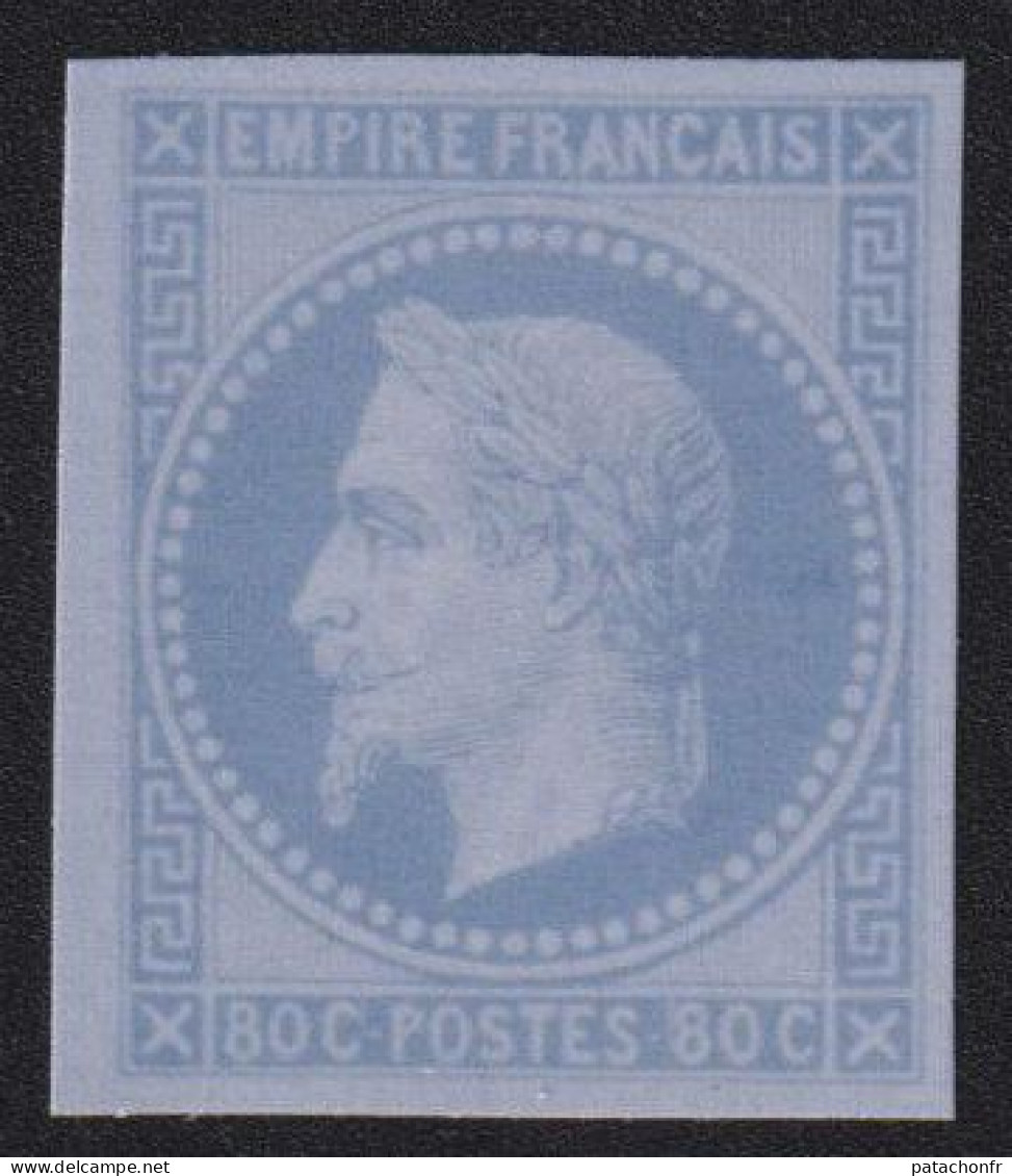 Reproduction Essai 80 C Napoléon Neuf Sans Gomme - 1863-1870 Napoléon III Lauré