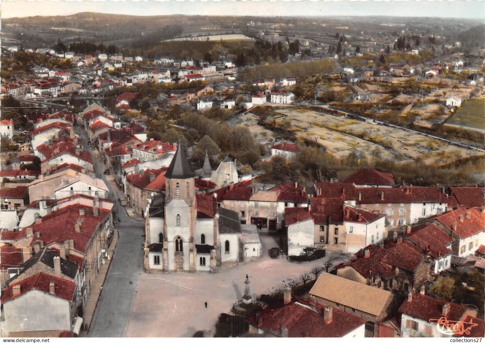 87-AIX-SUR-VIENNE- CENTRE BOURG VUE AERIENNE - Aixe Sur Vienne