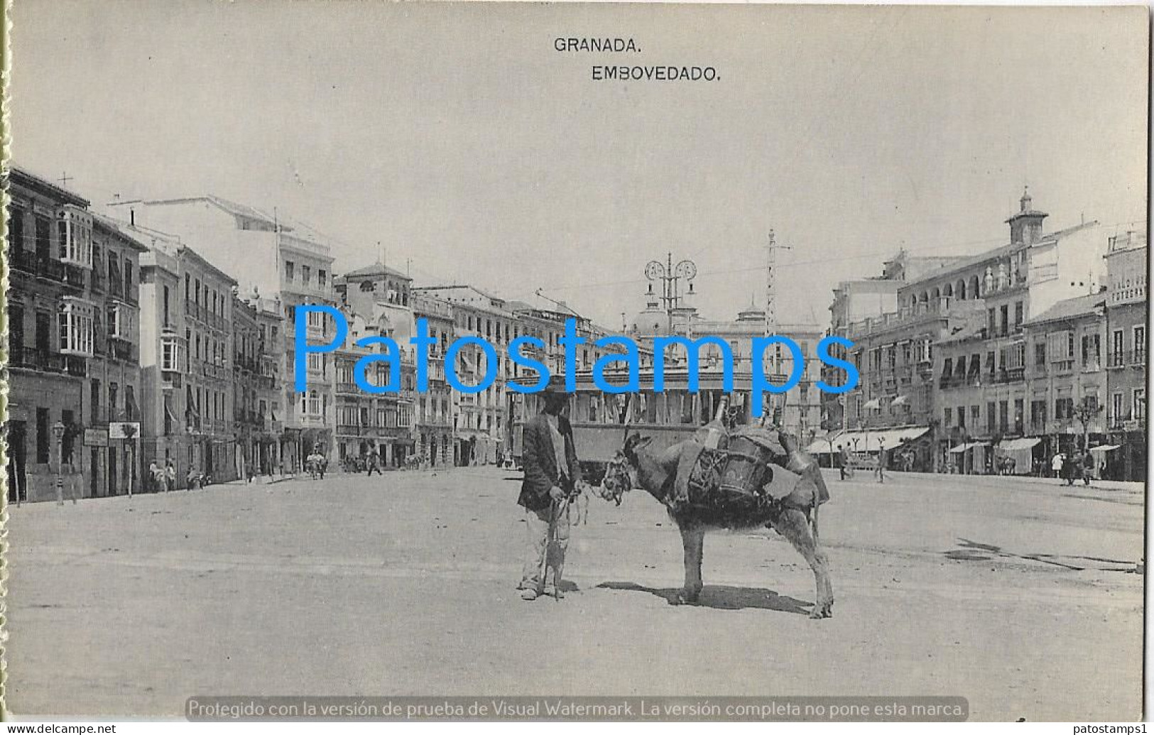 227010 SPAIN ESPAÑA GRANADA EMBOVEDADO VISTA PARCIAL & TRANVIA TRAMWAY POSTAL POSTCARD - Sonstige & Ohne Zuordnung