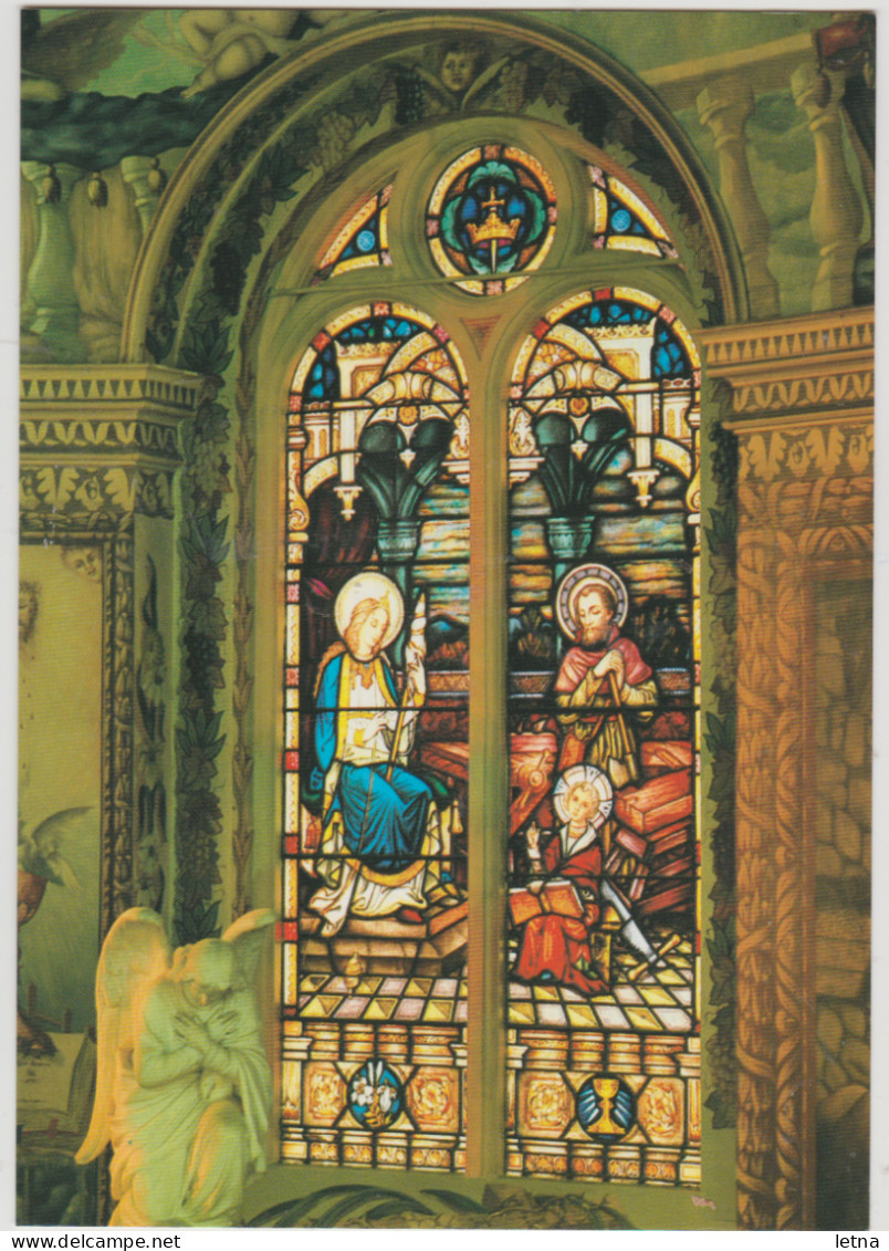 Australia VICTORIA VIC Stained Glass Window St Marys Church BAIRNSDALE Scancolor CS1548 Postcard C1970s - Gippsland