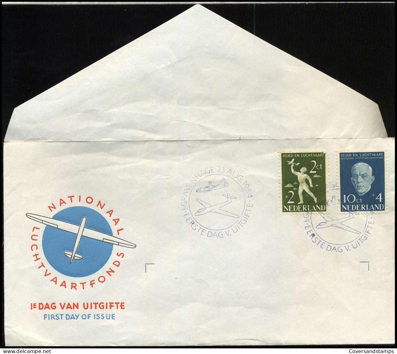 FDC E18 - 647/48 - Nationaal Luchtvaartfonds - FDC