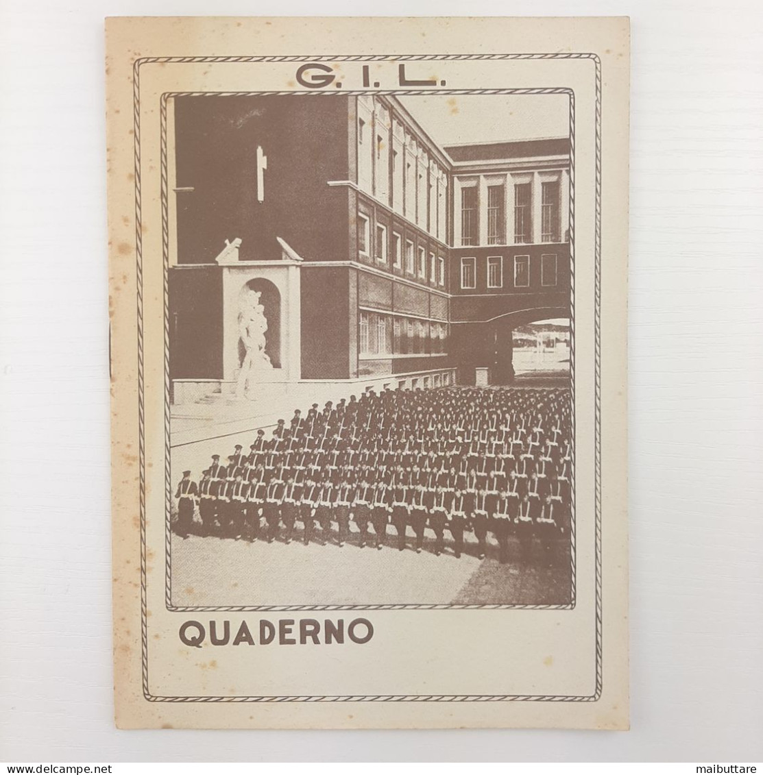 Quaderno D'epoca Periodo Anni '30. In Copertina Immagine Della G.I.L Gioventù Italiana Littorio - Sonstige & Ohne Zuordnung