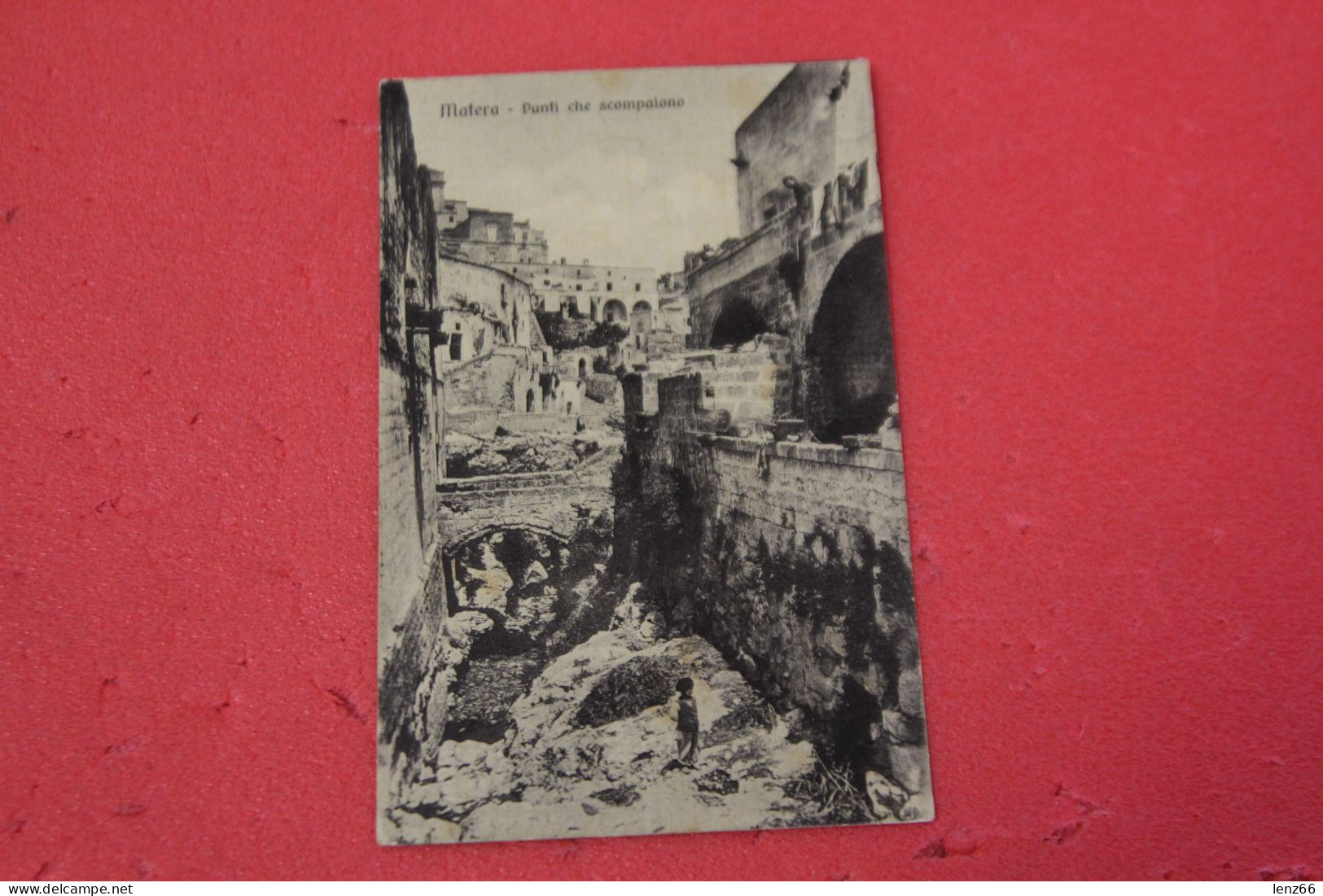 Matera Punti Che Scompaiono 1935 Ed. Calculli Animata Molto Rara+++++++ - Matera