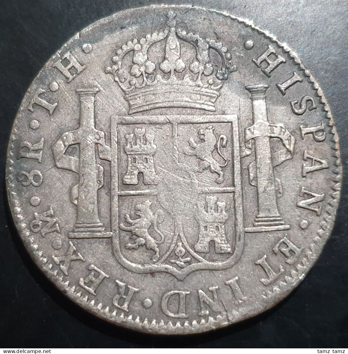 Mexico Spanish Colonial 8 Reales Carol Carolus IIII 1808 Mo TH Mexico City Mint - México