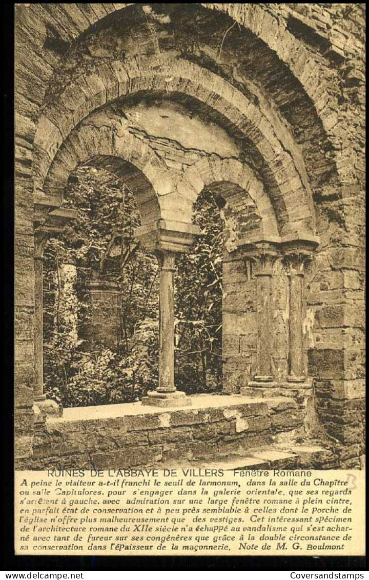 Villers-la-Ville - Ruines De L'Abbaye, Fenêtre Romane - Villers-la-Ville