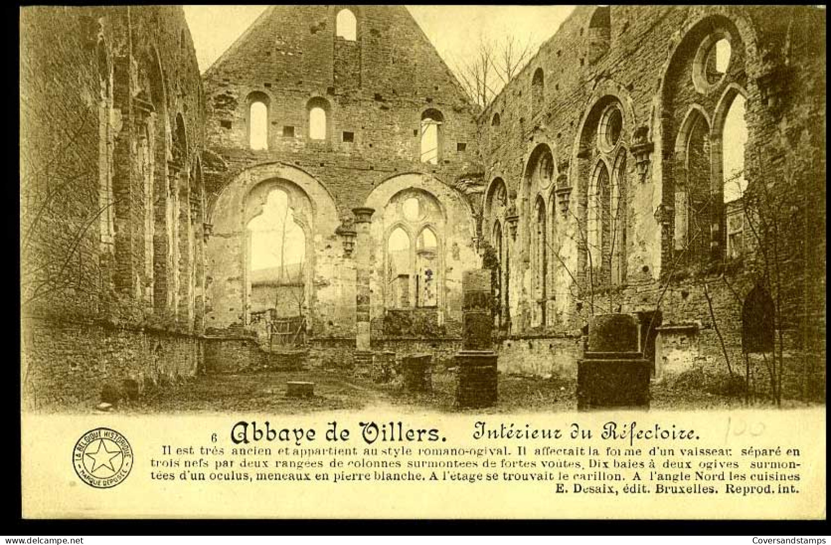 Villers-la-Ville - Ruines De L'Abbaye De Villers, Intérieur Du Réfectoire - Villers-la-Ville