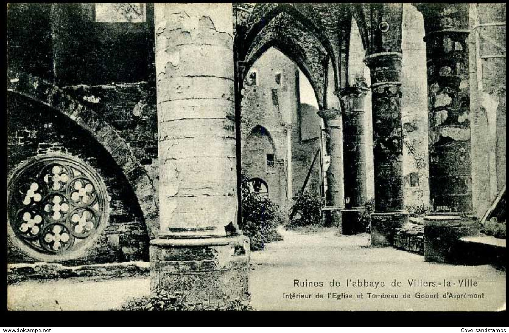 Villers-la-Ville - Ruines De L'abbaye : Intérieur De L'église Et Tombeau De Gobert D'Asprémont - Villers-la-Ville