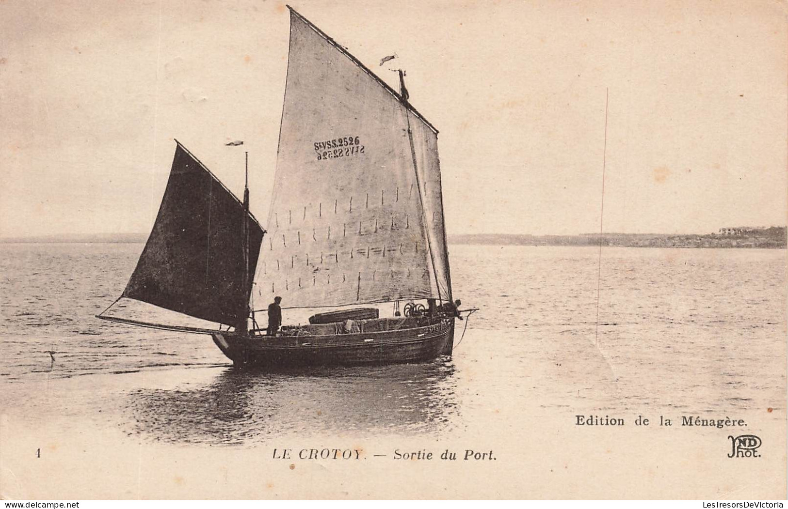 FRANCE - Le Crotoy - Vue De La Sortie Du Port - Bateau - Vue Sur La Mer - Carte Postale Ancienne - Le Crotoy